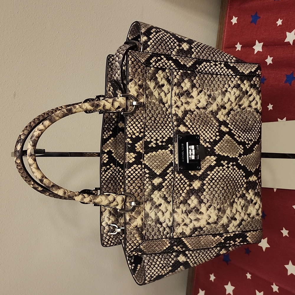Euc Michael Kors Python Satchel - image 8